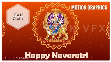 After effect tutorial | How to create Happy Navratri 2023 Motion Graphics | VK VFX