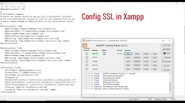 Config ssl in Xampp apache windows server