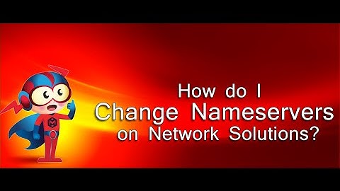 How to change nameservers on Network Solutions