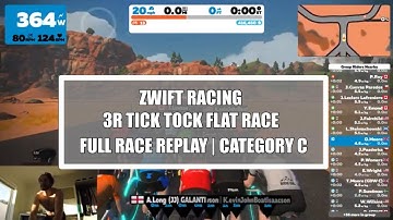 Zwift Racing | 3R Tick Tock Flat Race | Category C