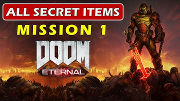 Mission 1: Hell on Earth - All Secret Items Location | DOOM Eternal (Collectibles Guide)