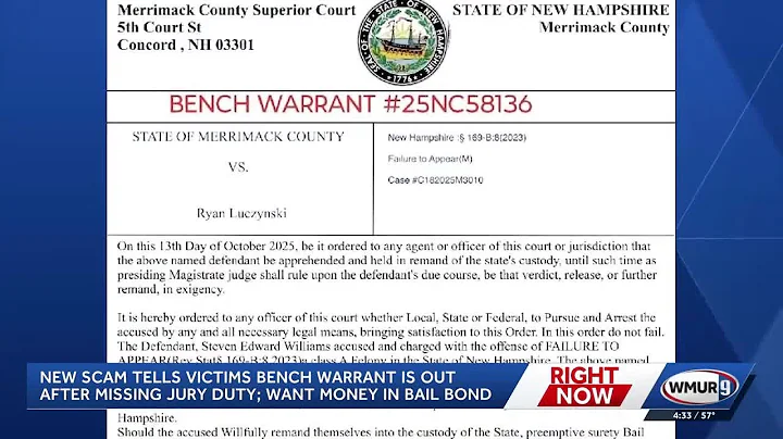 New scam in New Hampshire tells victims bench warrant is out after missing jury duty