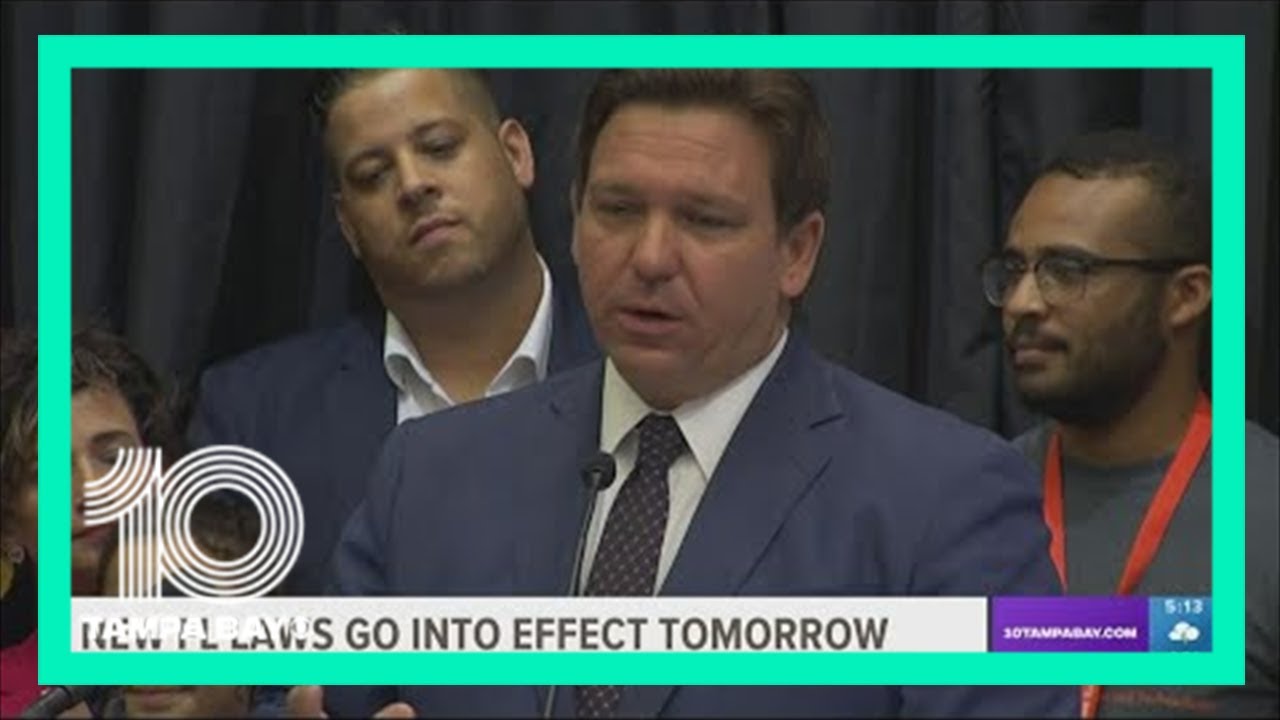 These Florida laws take effect Friday - YouTube