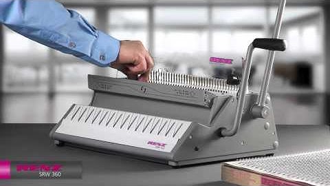 Presco Wire Binding Renz SRW 360 Product Video New
