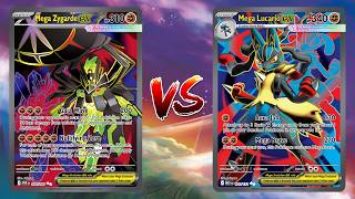 Pokemon TCG Live Mega Zygarde EX Barbaracle VS Mega Lucario EX Hariyama!!
