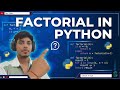 Find factorial in just 10 second using python #python #pythoncode 