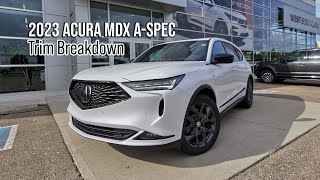 2023 Acura MDX A-Spec | TRIM BREAKDOWN | West Side Acura in Edmonton Alberta