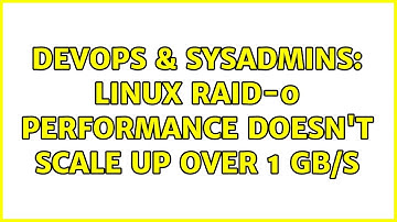 DevOps & SysAdmins: Linux RAID-0 performance doesn