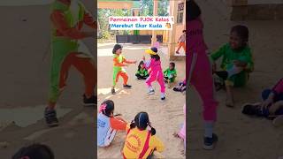 Permainan Seru Merebut Ekor Kuda #shorts #permainanpjok #permainanpjokkelas1 #olahraga #fungames
