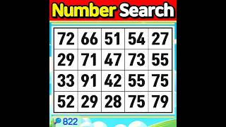 Number Search #822 Your hard work made someone’s life brighter.【Match | brain game | puzzle 】 screenshot 1