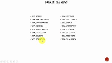 085 Oracle DBA Complete Tutorial - Static Data Dictionary Views