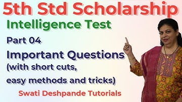 Scholarship 5th Std Intelligence Test - Important Questions Part 04
