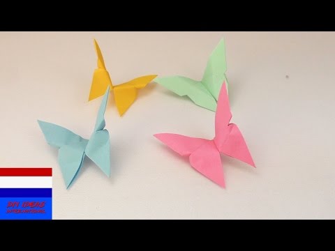 Video: Hoe Om 'n Origami-vlinder Te Maak