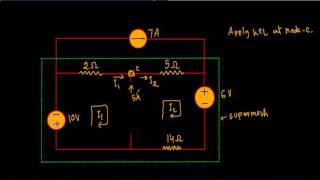 Supermesh Analysis : Example 3
