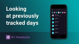 Looking at previously tracked days | N1-Headache App screenshot 5