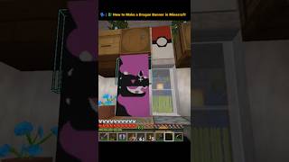 How to Make an EPIC Dragon Banner in Minecraft! 🐉 #minecraft #shorts