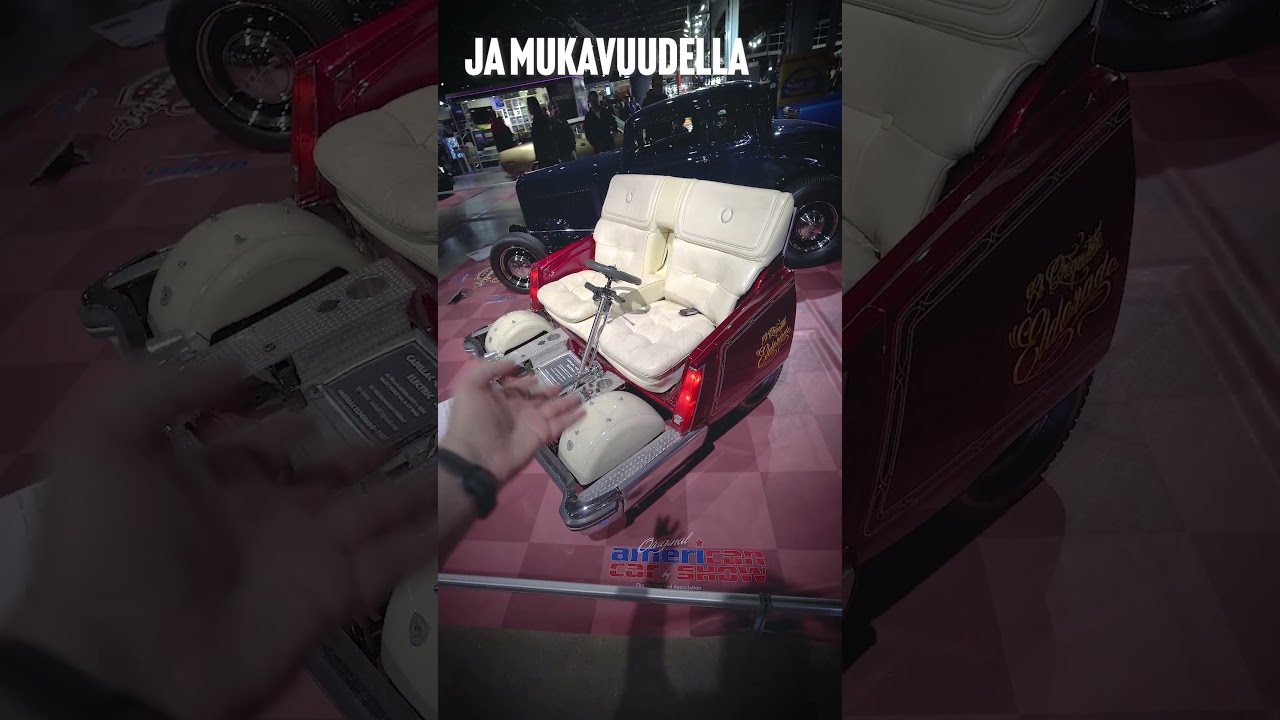 Kuka rakensi sohvan Cadillacin pohjalle... ja sähköllä?  #americancarshow #automobile #bensalenkkari