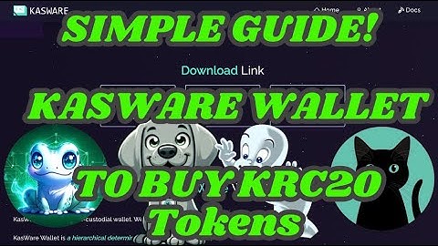 KASPA How to Set Up a KASWARE Wallet - Buy KRC20 Tokens