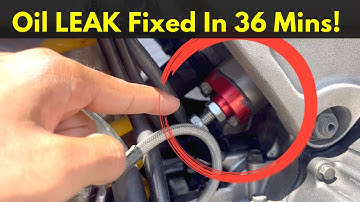 VTR1000F MCCT Oil Leak Fixed EASY Without Removing Cam Cover!