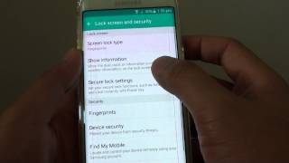 Samsung Galaxy S6 Edge: How to Set Owner Information on Lock Screen screenshot 2