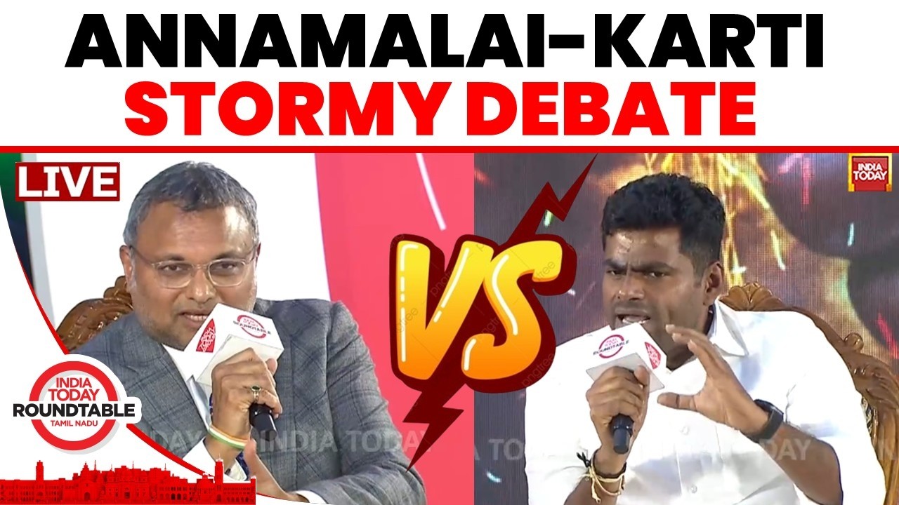 Tamil Nadu Election Debate LIVE: Annamalai Clashes with Karti Chidambaram | Annamalai Debate LIVE