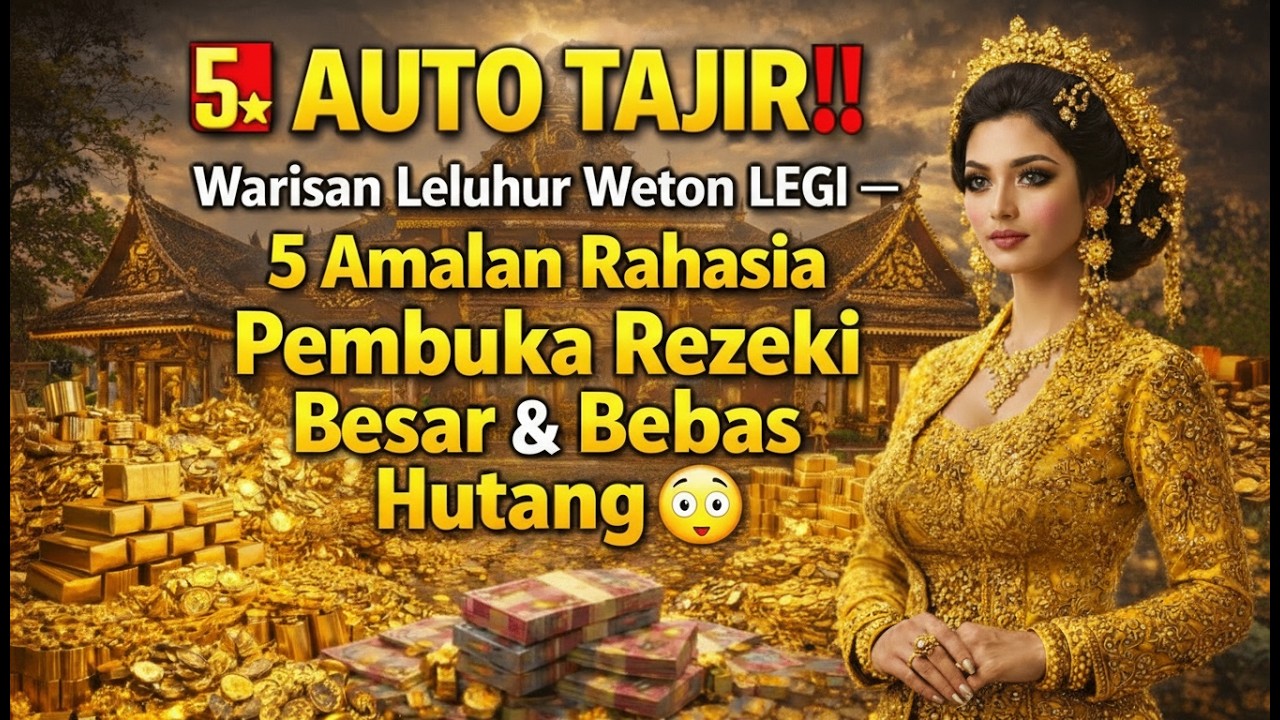 5️⃣ AUTO TAJIR‼️ Warisan Leluhur Weton LEGI — 5 Amalan Rahasia Pembuka Rezeki Besar & Bebas Hutang 😳