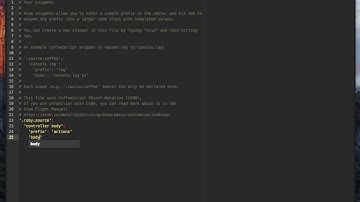 Atom snippets