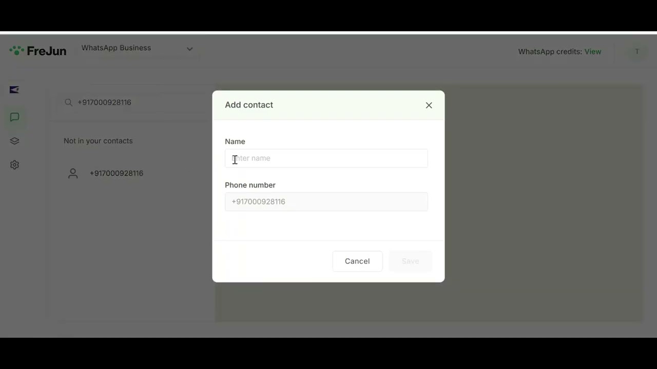 How to add contacts on your FreJun WhatsApp business?