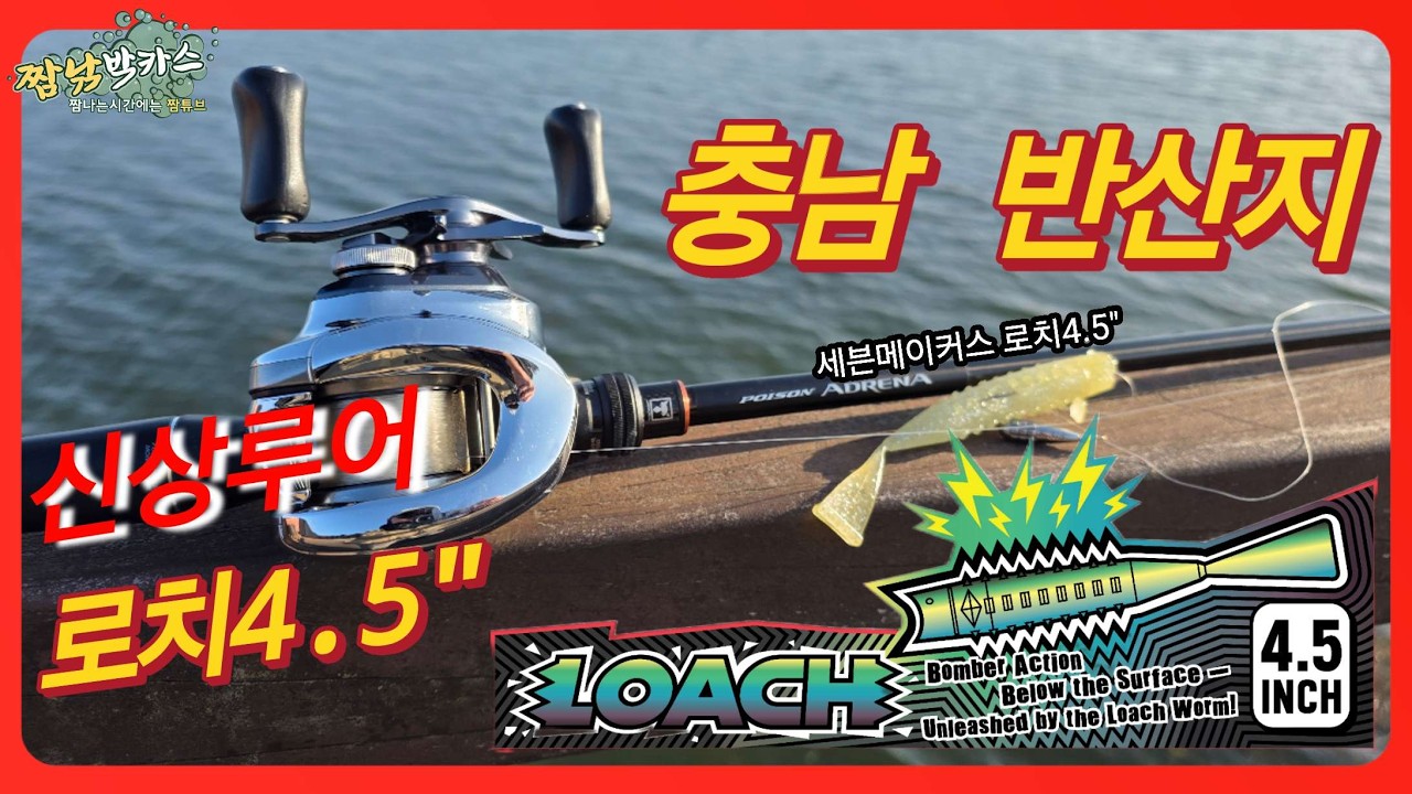 배스낚시 신상루어 로치4.5 충남 반산지 대물저격! #프리리그 #신상웜 #세븐메이커스 #로치4.5 #FREERIG #bassfishing #fishing #짬낚