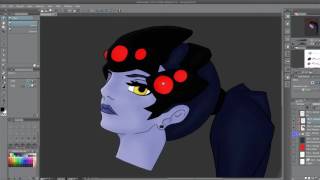 Overwatch: Widowmaker Fan Art Lighting And Finishing