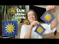  sun granny square pattern   stepbystep crochet tutorial