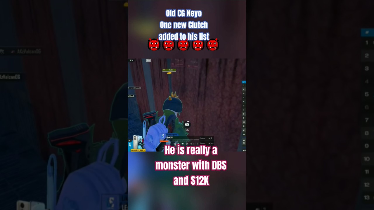 What happened with player in BGIS | CG Neyo wipe 3 Squad in BGIS #bgmi #bgis #gaming #shorts #pubg