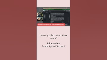 [SHORT] In-Ear Insights: Deconstructing Generative AI Use Cases