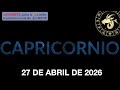 Horóscopo Diario - Capricornio - 27 de Abril de 2026.