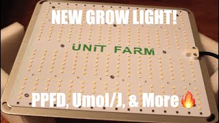 Brand New Grow Light! Unit Farm UF2000 Unboxing + Specs (PPFD, Umol/J, etc.)