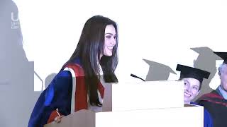 Preity Zinta at the University of East London receiving an Honorary Doctorate.