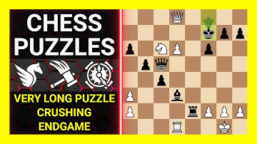 Chess Puzzles to Practice. Themes: Very long puzzle, Crushing, Endgame. Learn Chess