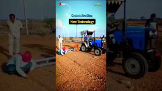 ✌️🚜👳New Technology | Cotton Seeding With Mini Tractor #kyalogetum #shorts #tractor #trendingonshorts screenshot 3