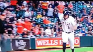 Jonathan Lucroy collision with jake marisnick. GRAPHIC