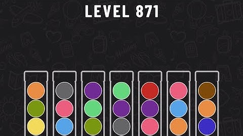 Ball Sort Puzzle Level 871 #ballsortpuzzle #ballsortpuzzlegameplay #puzzlegame #mobile games
