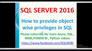 Object Level Permissions in SQL | Permission to specific tables to user | sql login create and error