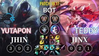 DFM Yutapon Jhin vs T1 Teddy Jinx Bot - KR Patch 10.17