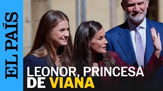 Leonor debuta en Navarra como princesa de Viana 10 años después de recibir el título | EL PAÍS