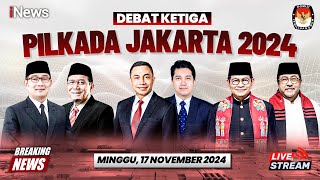 Download lagu 🔴LIVE - Debat ke-3 Pilkada Jakarta 2024: RK-Suswono, Dharma-Kun, Pramono-Rano | 17 November 2024