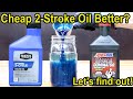 Cheap 2-Stroke Oil Better?  Let's find out!  Amsoil vs SuperTech 2-Cycle Oil.