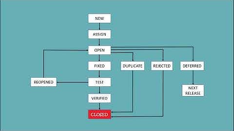Levenscyclus van bugs/defecten bij softwaretesten