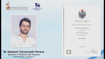 BCU Certificate Samples | Java Institute Graduate | 2021| Batch 01