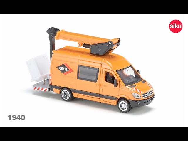 siku (ジク) No.1030 Pritschenwagen SIKU 1940 Mercedes-Benz Sprinter with elevated work platform