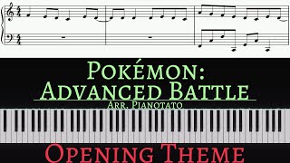 Unbeatable - Pokémon: Advanced Battle Opening \/ Intro \/ Theme Song | Piano cover by Pianotato