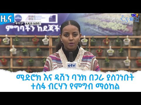 ሚድሮክ እና ዳሽን ባንክ በጋራ ያስገነቡት ተስፋ ብርሃን የምግብ ማዕከል  Etv | Ethiopia | News